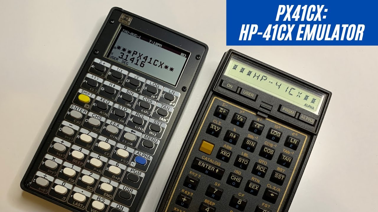 PX41CX Emulator of the Classic HP-41CX Calculator