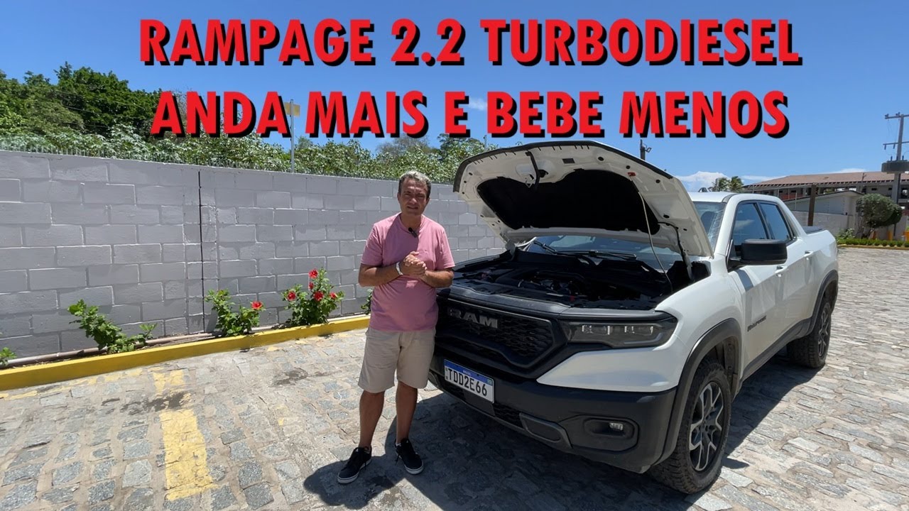 TESTE: RAM RAMPAGE REBEL 2.2 DIESEL 2025 ANDA MAIS E BEBE MENOS | AUTOS SEGREDOS