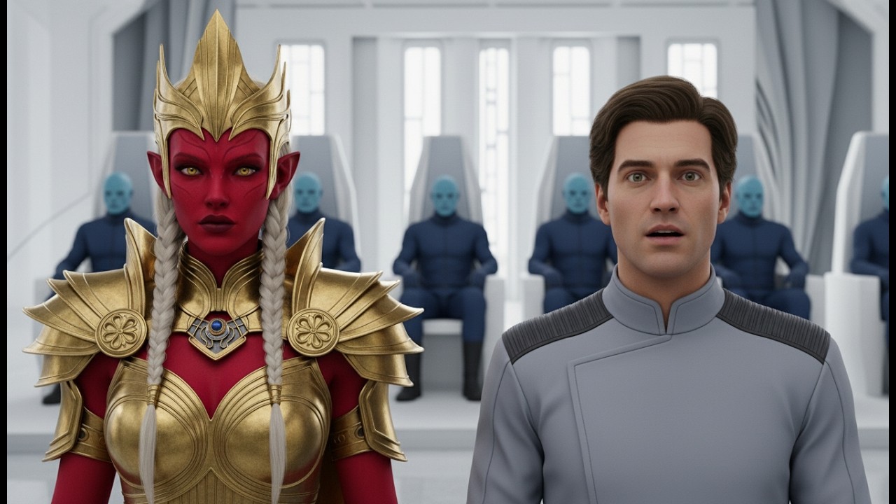 The Alien Queen No One Dared Approach—Sat Beside a Human