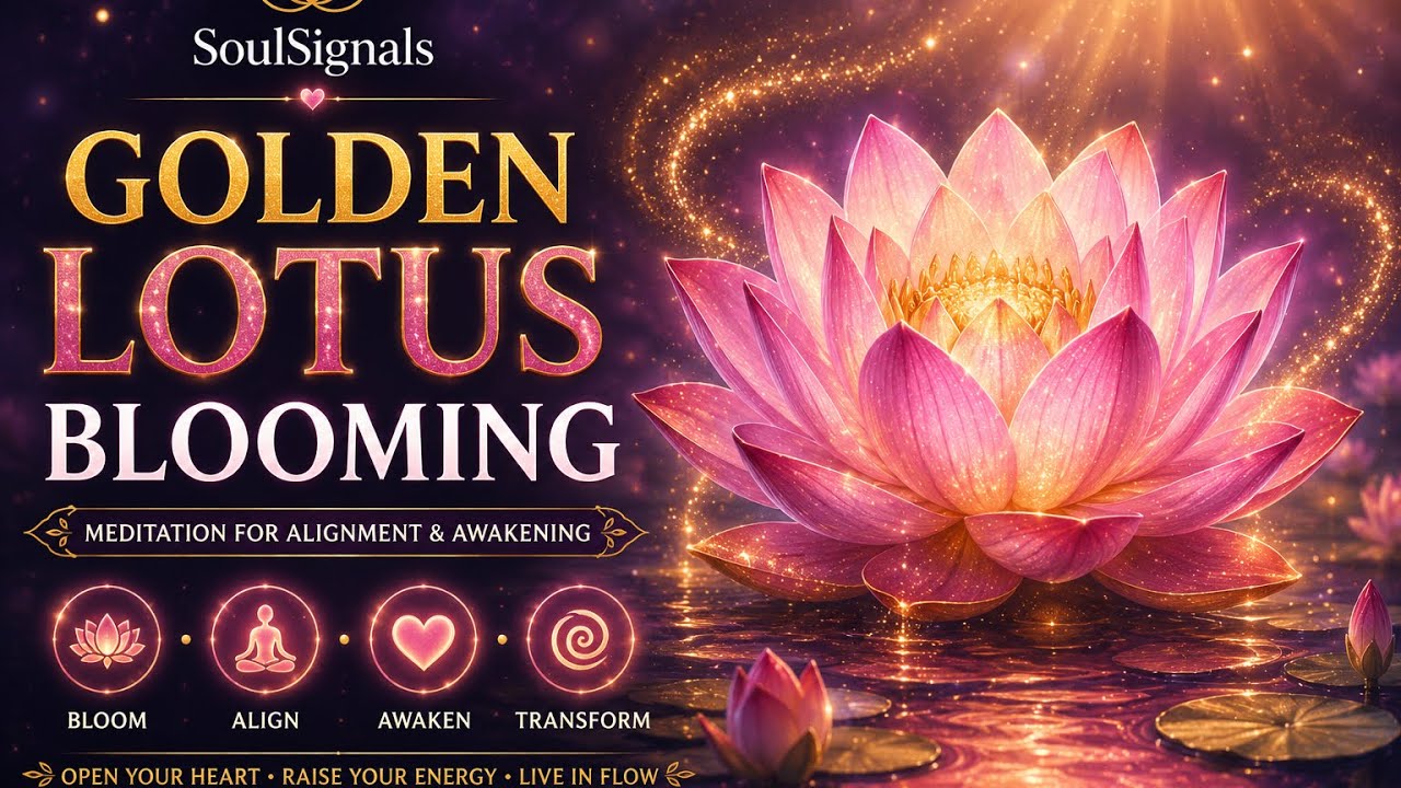Golden Lotus Blooming | Meditation for Alignment & Abundance