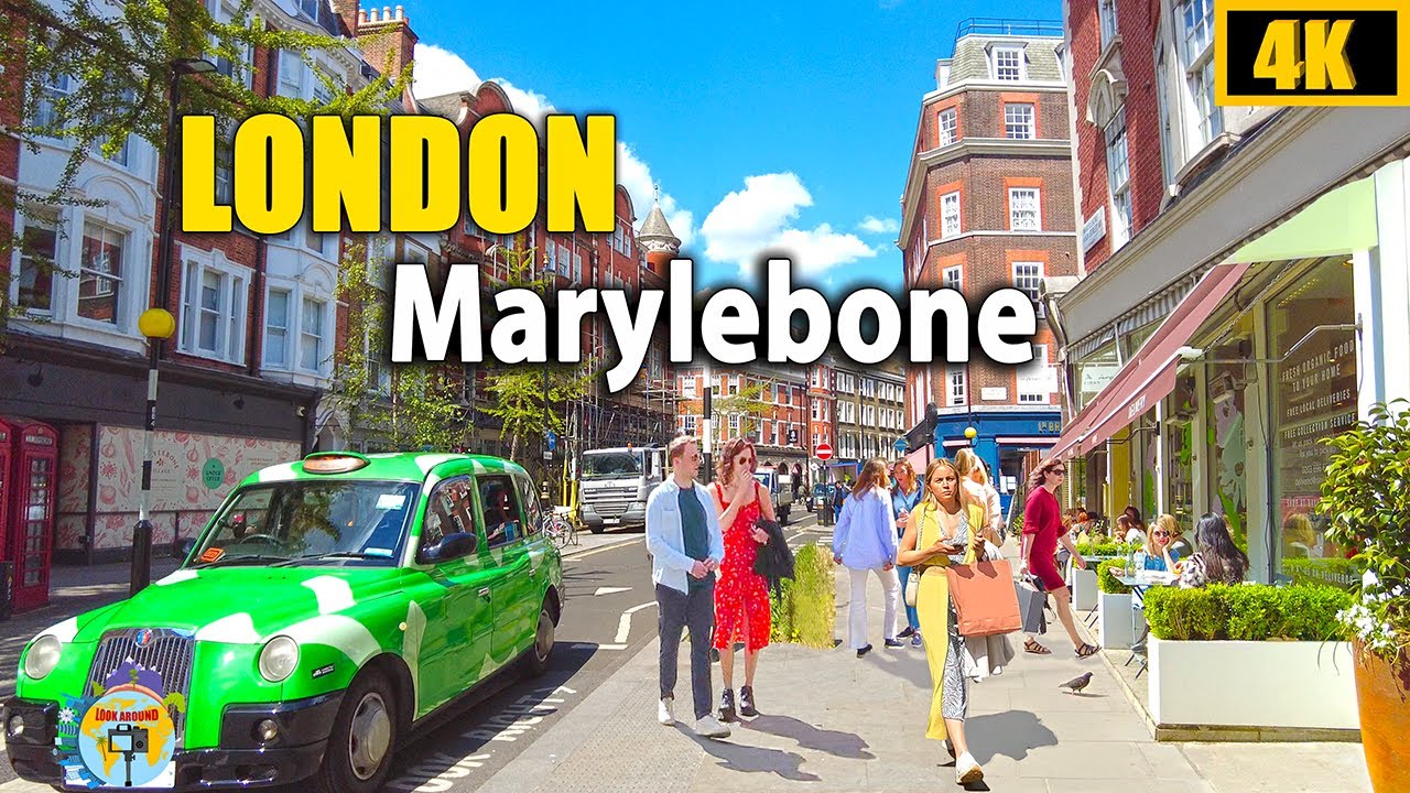 Marylebone London Walking Tour | A Chic Residential Area | 4K