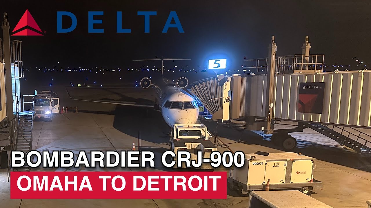 Trip Report Delta Air Lines Bombardier CRJ-900 Omaha (OMA) to Detroit (DTW) Delta Comfort Plus