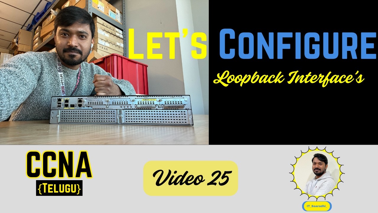 CCNA TELUGU: Loopback Interfaces, Adjacencies and Passive Interfaces, Route Precedence 