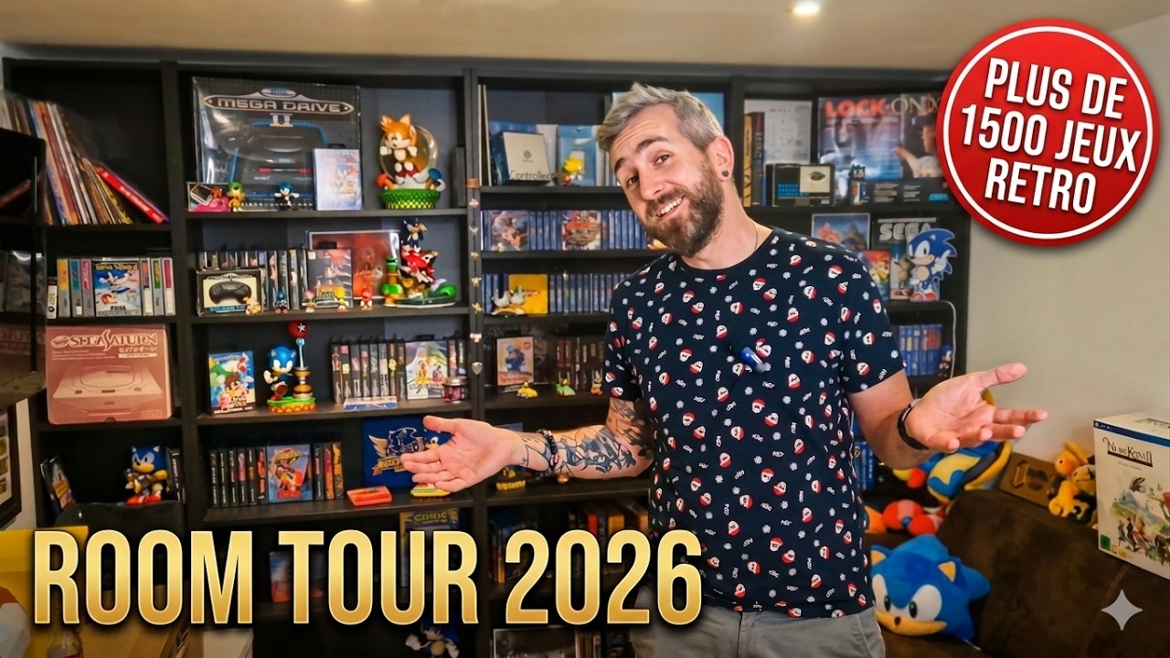 COLLECTION JEUX VIDEO 2026 : FINI LA GAMING ROOM! + DE 1500 JEUX!