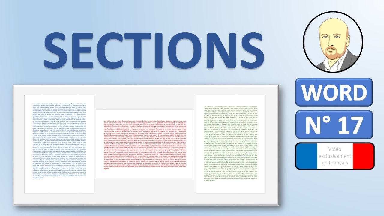 Word 17 - Comment mettre une page en paysage au milieu de pages en portrait