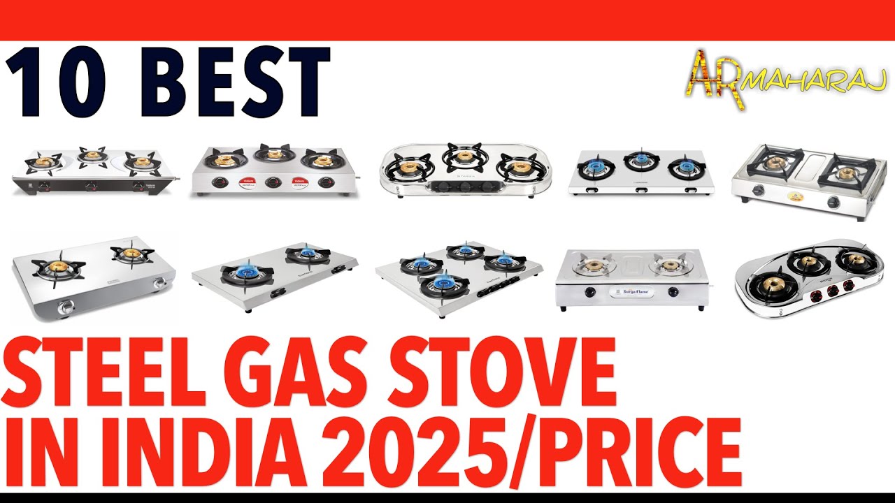 🔥 Top 10 Best Stainless Steel Gas Stove iN India 2025 | ✨ Steel Gas Stove Price | Vidiem, Bajaj