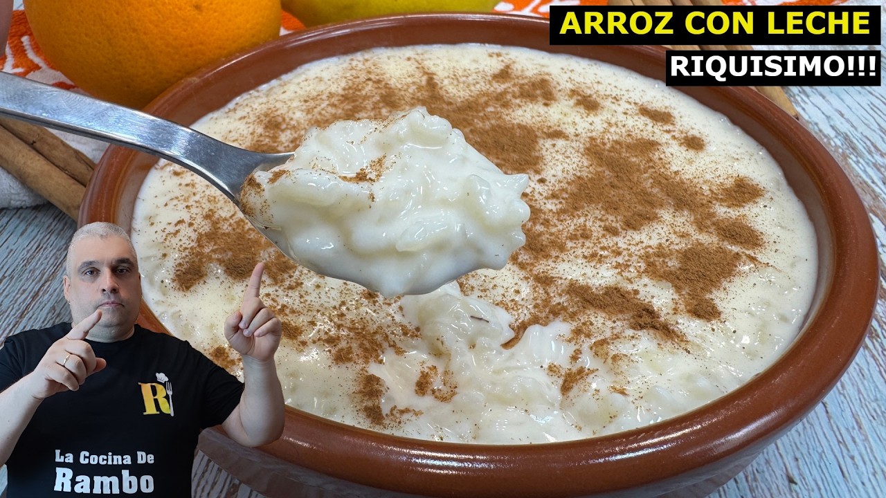 Arroz con leche Cremoso Delicioso y FACIL ¡Ésta es tu receta! 😍 ¡Te encantará!