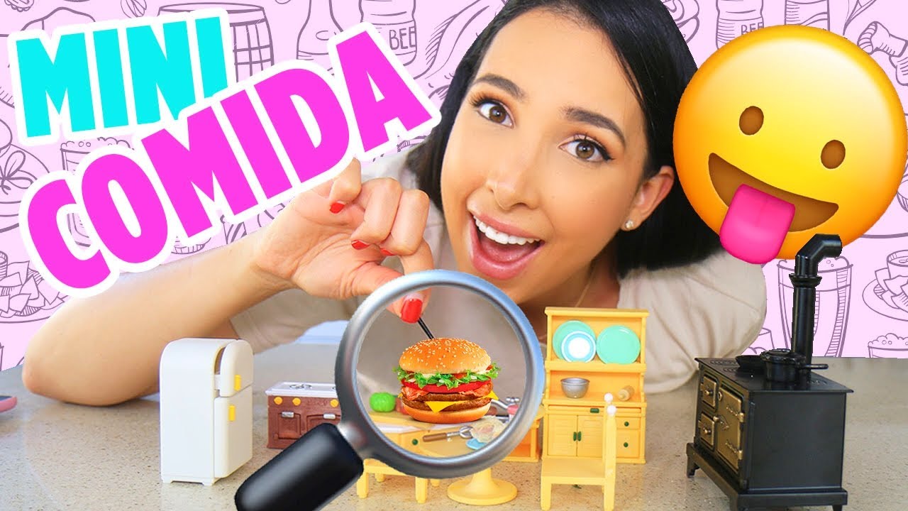 24 HORAS COMIENDO COMIDA MINIATURA 🍳🍔- ME DESMAYÉ DEL HAMBRE 😱 | Mariale