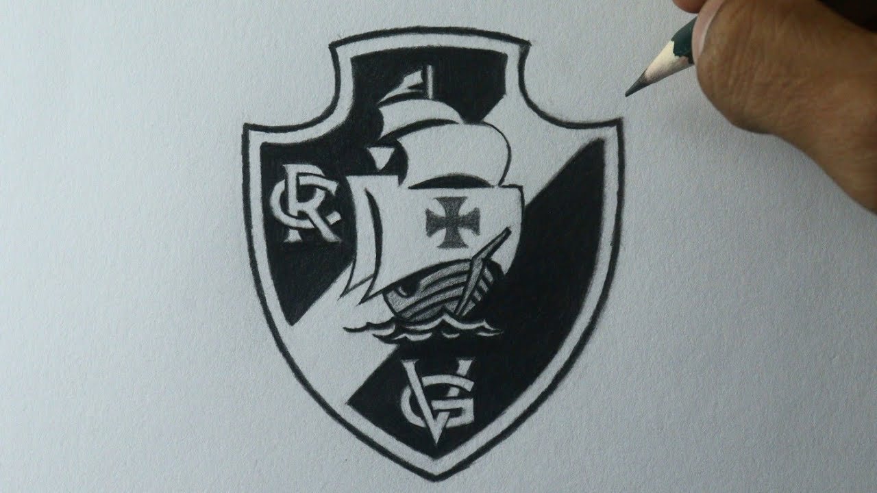 Como desenhar o Escudo do Vasco PASSO A PASSO narrado