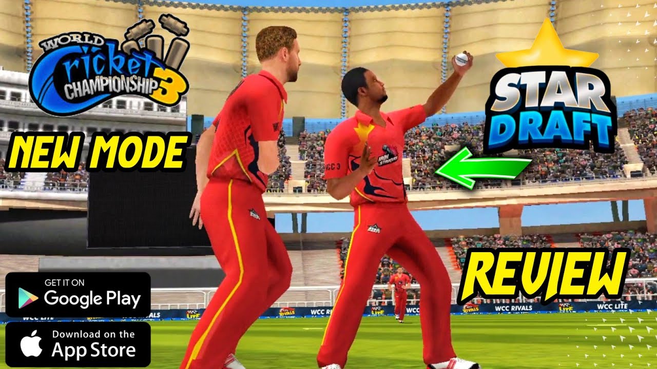 🤩WCC3 New Draft Mode Gameplay ! 50 Real Players & New Stadiums ! Review In Tamil