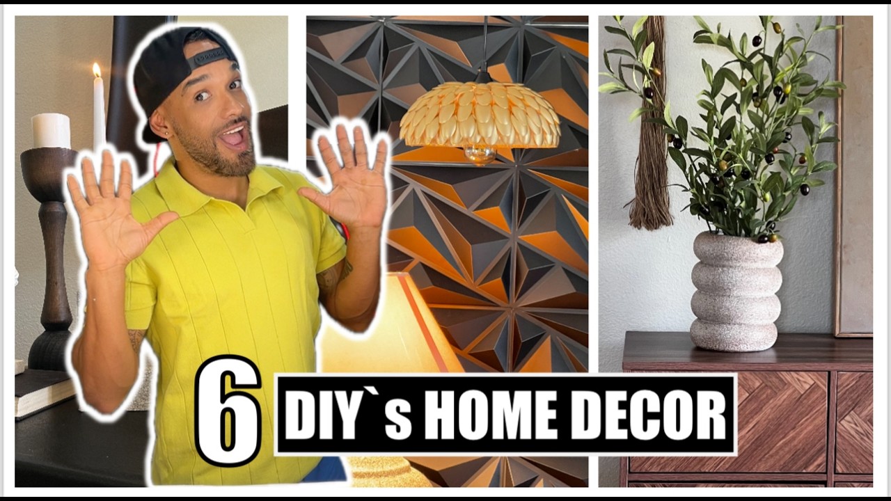 DIY ¡Decora Tu Hogar Con Estilo! 6 Ideas Modernas y Económicas en 10 Minutos