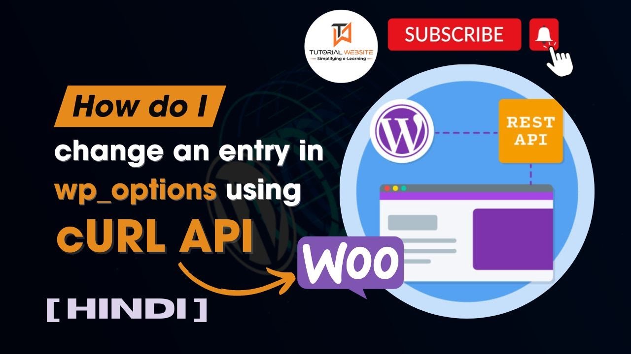 How do I change an option value in wp_options table with CURL and API |  #restapi