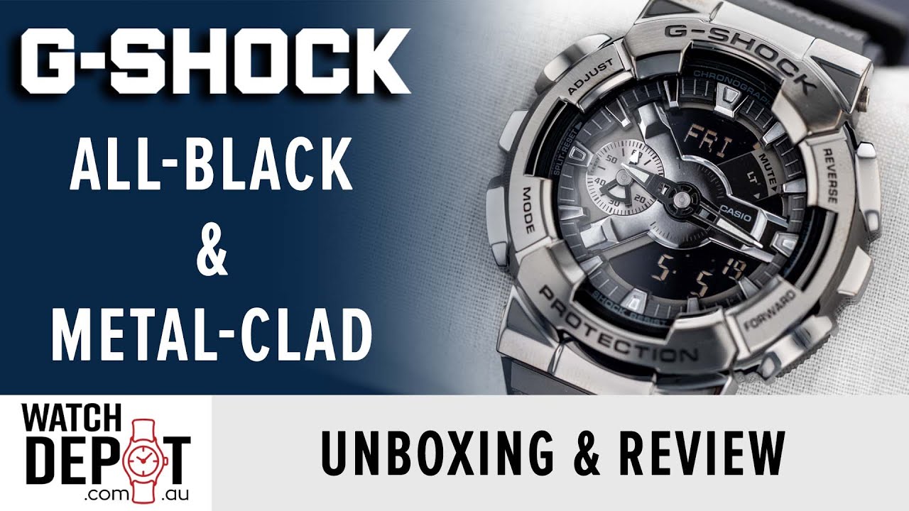 BLACKED OUT METAL | G-Shock GM110BB-1A Unboxing & Review