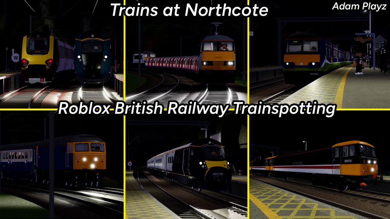 Trains at Northcote (Roblox British Railway Trainspotting (07/01/26)