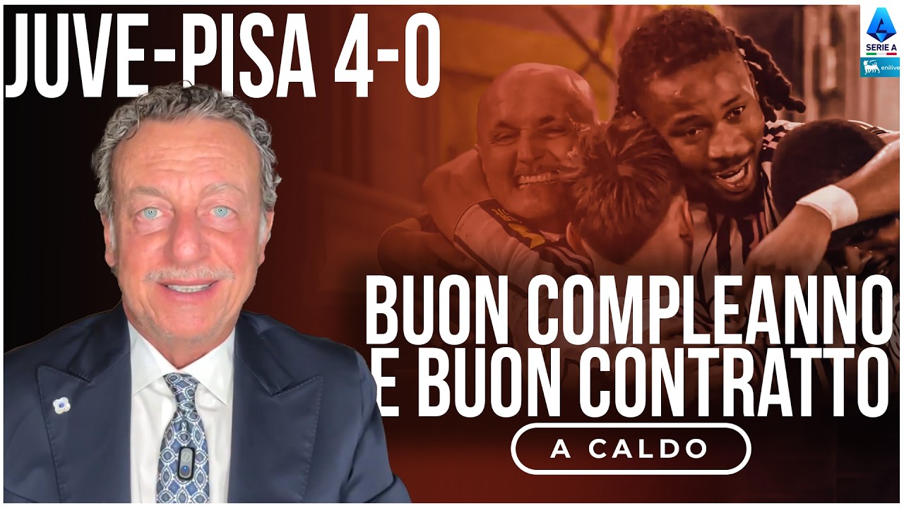 JUVENTUS-PISA 4-0: VITTORIA E RINNOVO I REGALI PER SPALLETTI