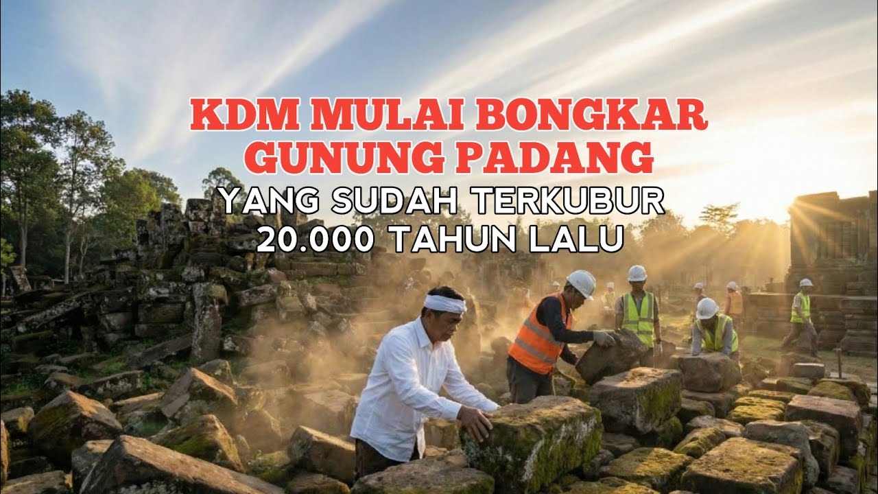 TERBARU! Gubernur Jabar Mulai Pugar Gunung Padang? Inilah Kebenaran yang Terkubur 20.000 Tahun Lalu 