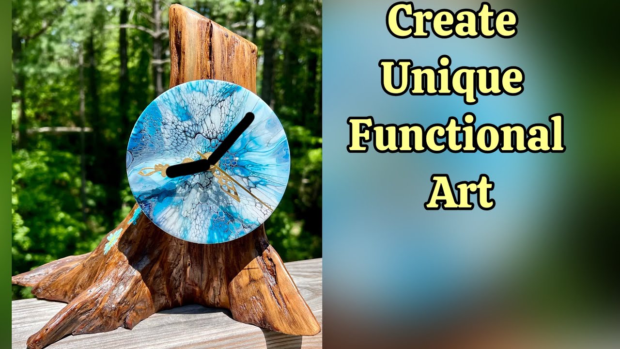 370. Beautiful CD Clock, Functional Art, #acrylicpainting #fluidart #art