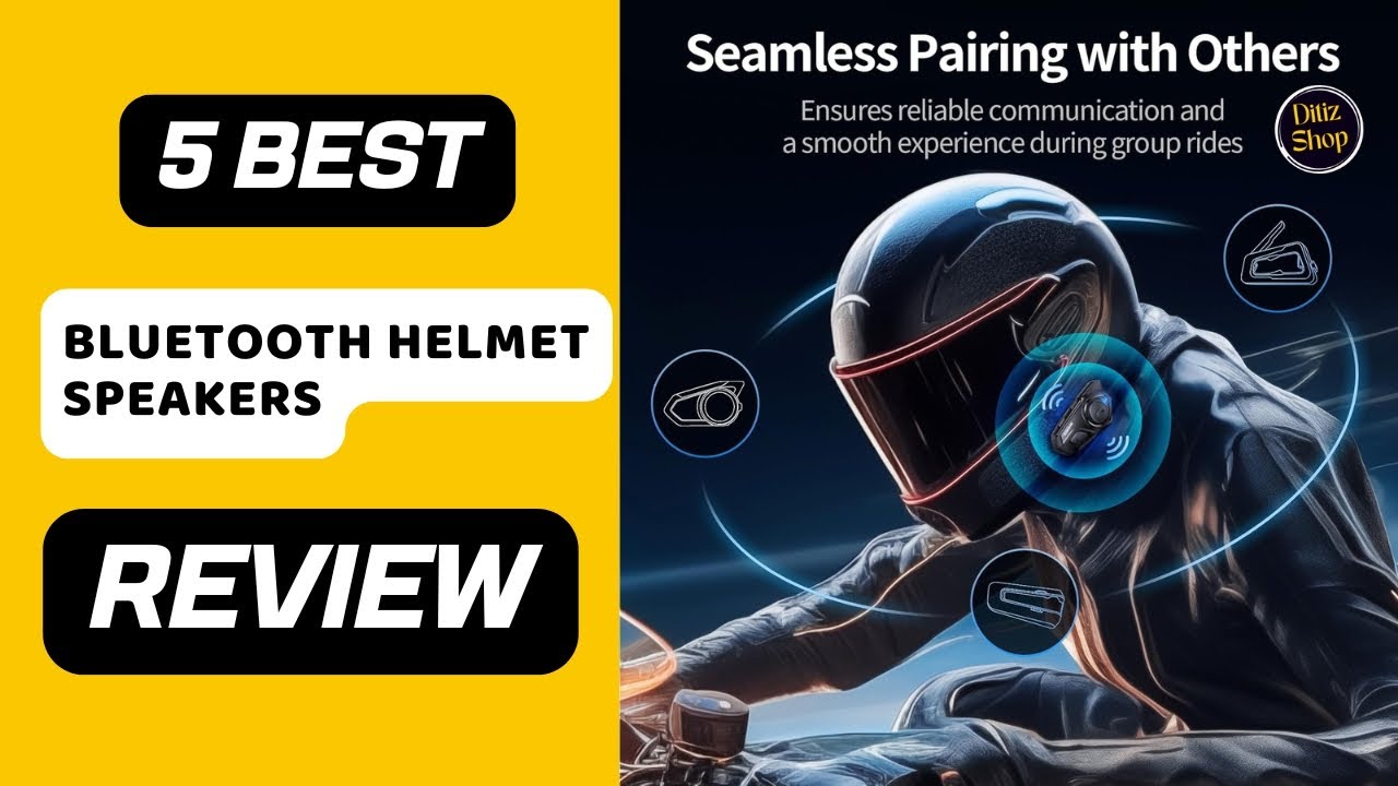 ✅ Best Bluetooth Helmet Speakers on Amazon | Top Motorcycle Headset Review & Unboxing!