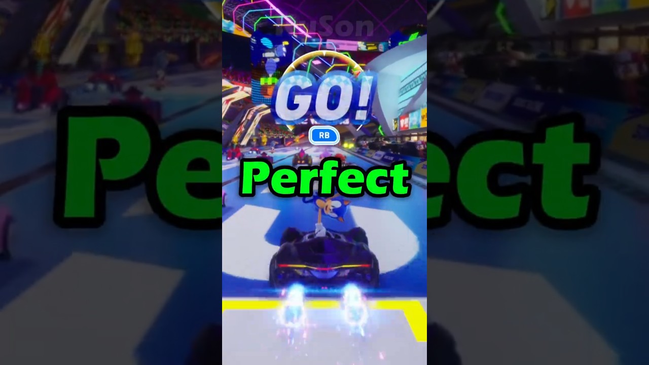 How to get the Perfect Start Boost in Sonic Racing: CrossWorlds | #shorts #sonic #gaming