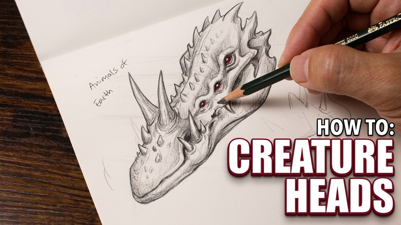 How to Design a Creature Head from Scratch (Beginner Friendly!)
