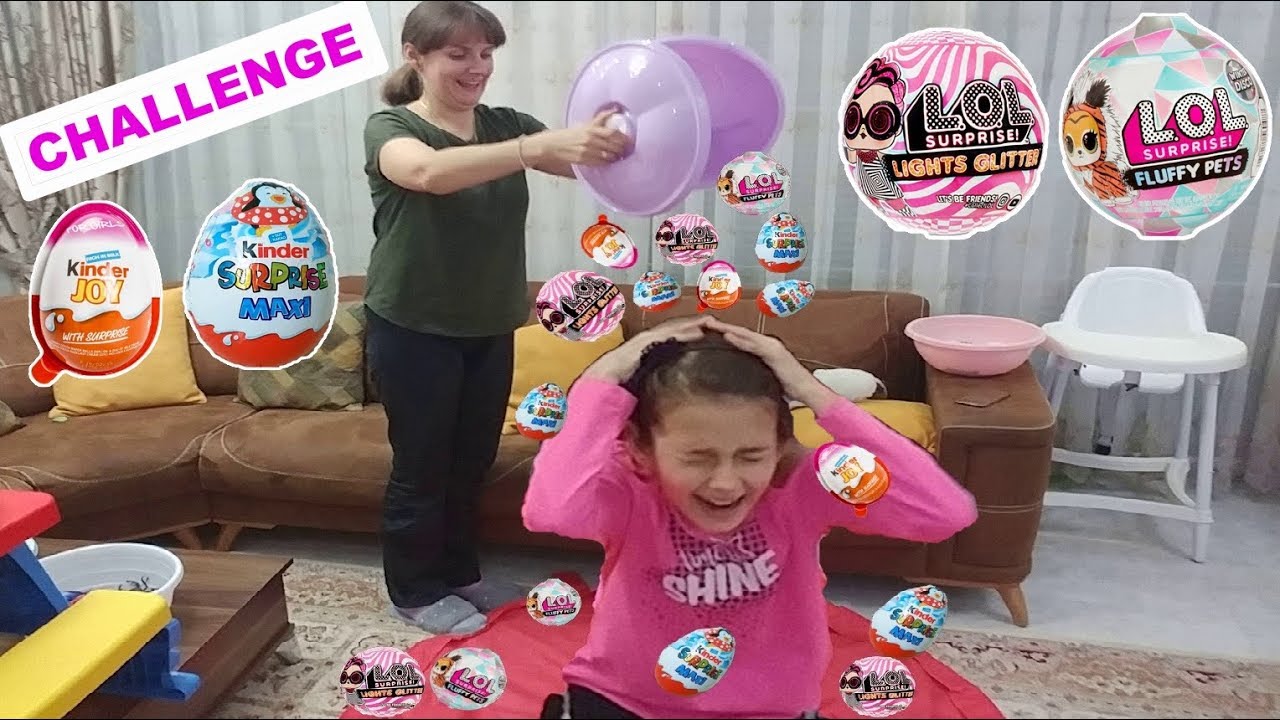 Leğen Challenge, Sürprizler leğende, Leğenler kafanda.LOL kar tatili sürpriz bebek,kinder emoji,çöps