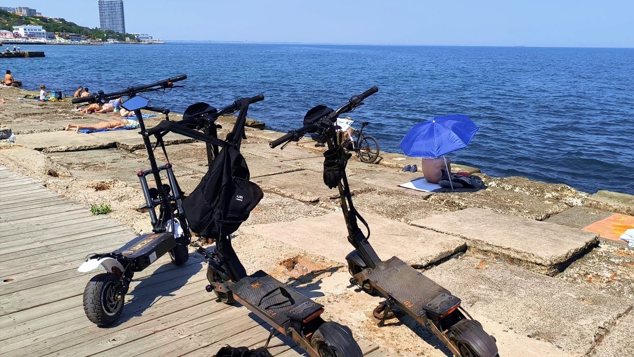 VLOG 1. Катаемся на Kukirin G4, неповоротливый Tecros, море, меняем втулки.