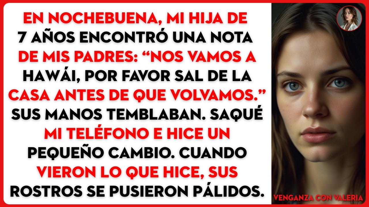 En Nochebuena, mi hija de 7 años encontró una nota de mis padres: “Nos vamos a Hawái, por favor...