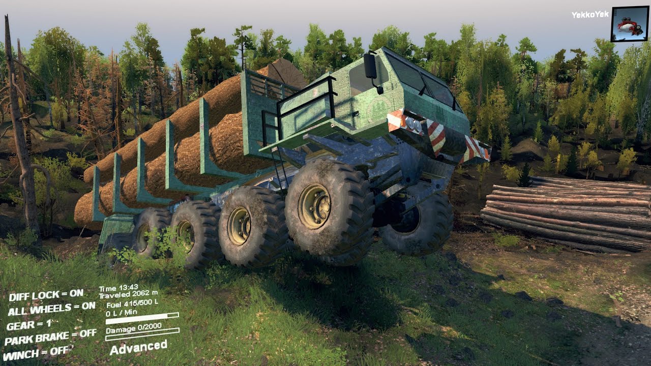Juggernaut 10x10 | Caminos Difíciles con carga Pesada | Spintires