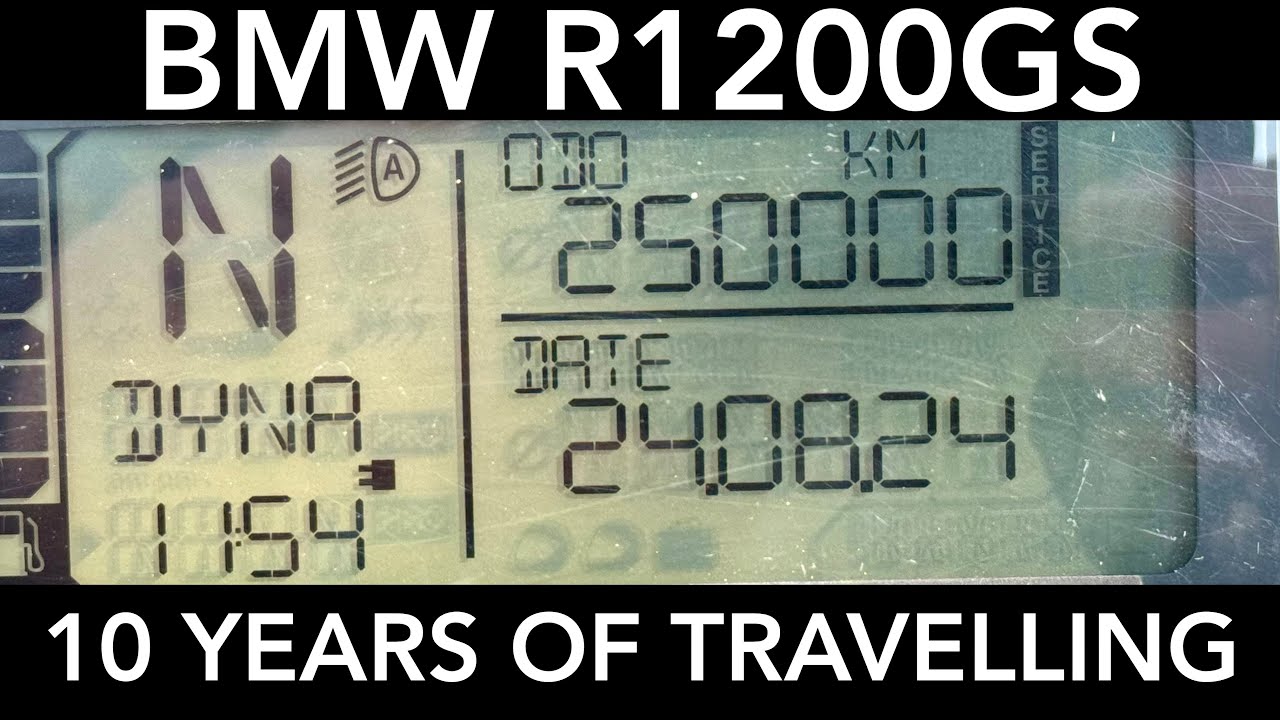 250 000 км пробега на мотоцикле BMW R1200GS LC