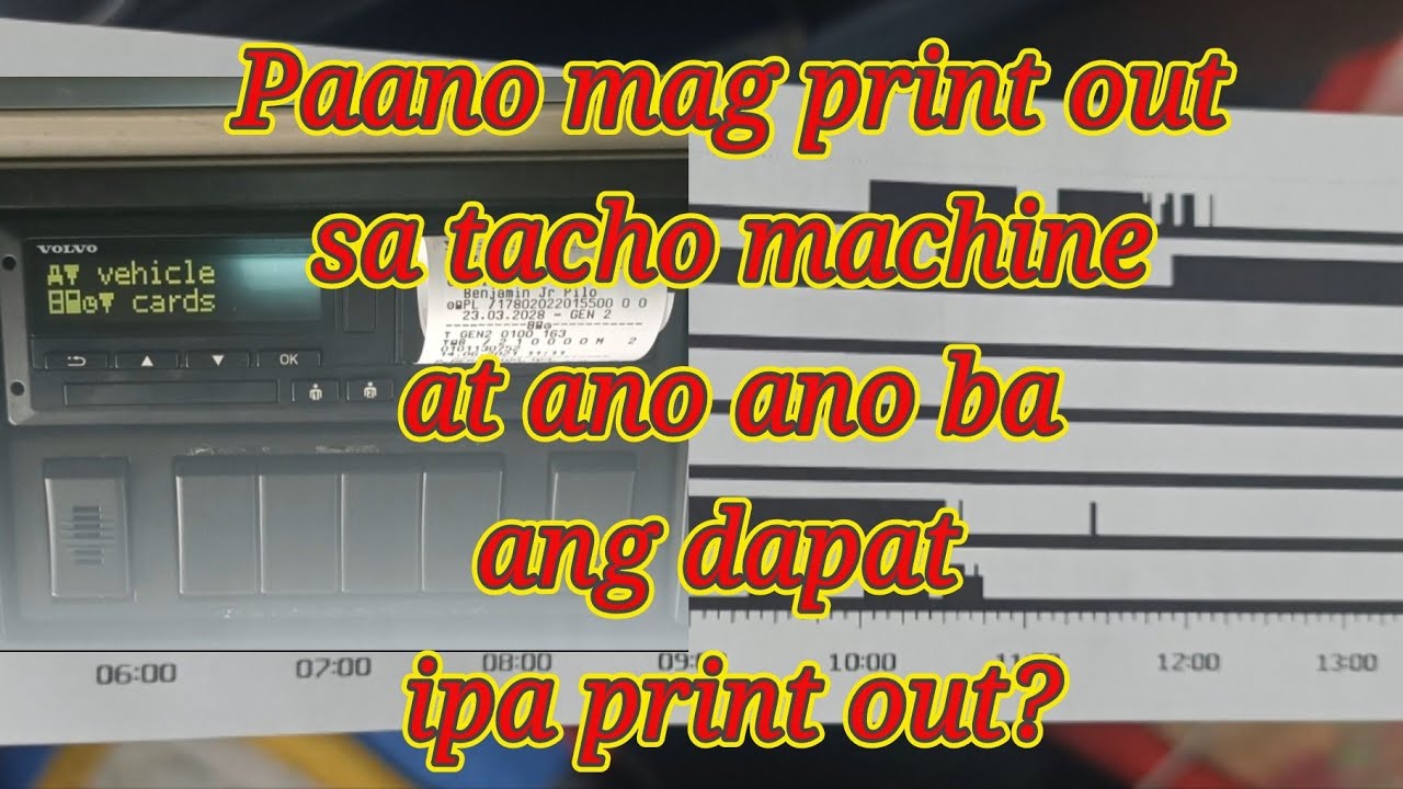 Tachograph Print Out, gaano ba ito kahalaga?