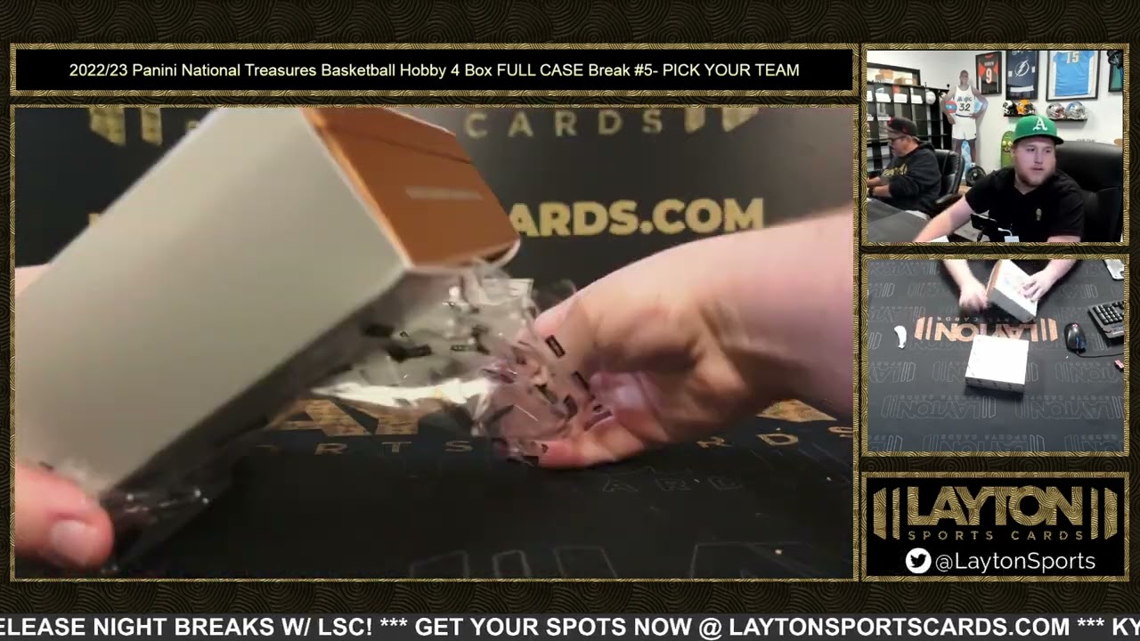 CHEF 1 OF 1! 202223 Panini National Treasures Basketball Hobby 4 Box FULL CASE Break #5   PICK YOUR