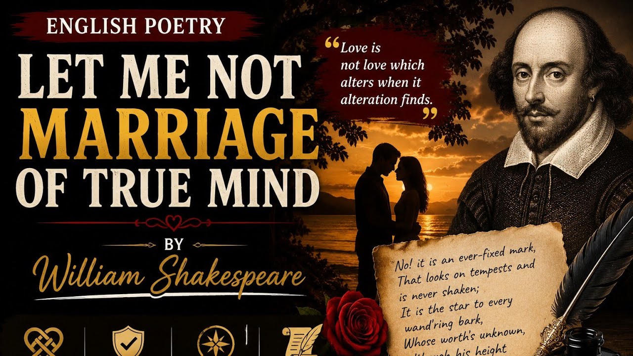 Let me not marriage of true minds by William Shakespeare|| Hindi Explanation|| 