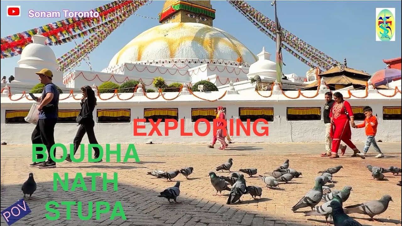 Exploring Around Boudhanath Stupa/met many of my subscribers/#happy