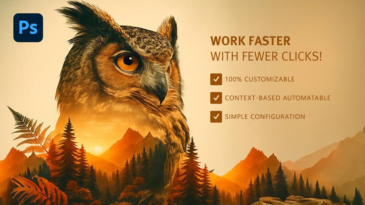 🇺🇸 Work faster with fewer clicks in Photoshop | FlexBar Plugin