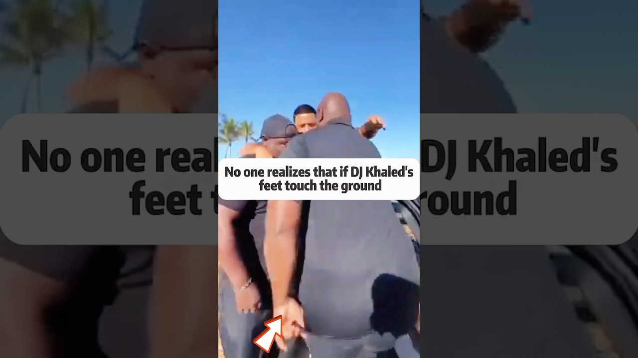No one realizes that if DJ Khaled's feet touch the ground, he will lose millions of dollars.