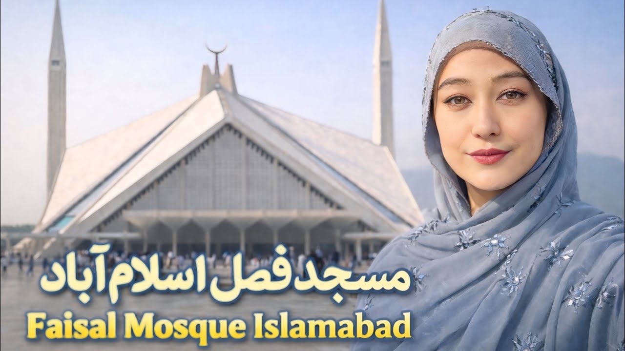 سفر به مسجد فیصل اسلام‌آباد | 😍یکی از زیباترین مسجدهای جهانVisiting Faisal Mosque Islamabad 🌍🕌