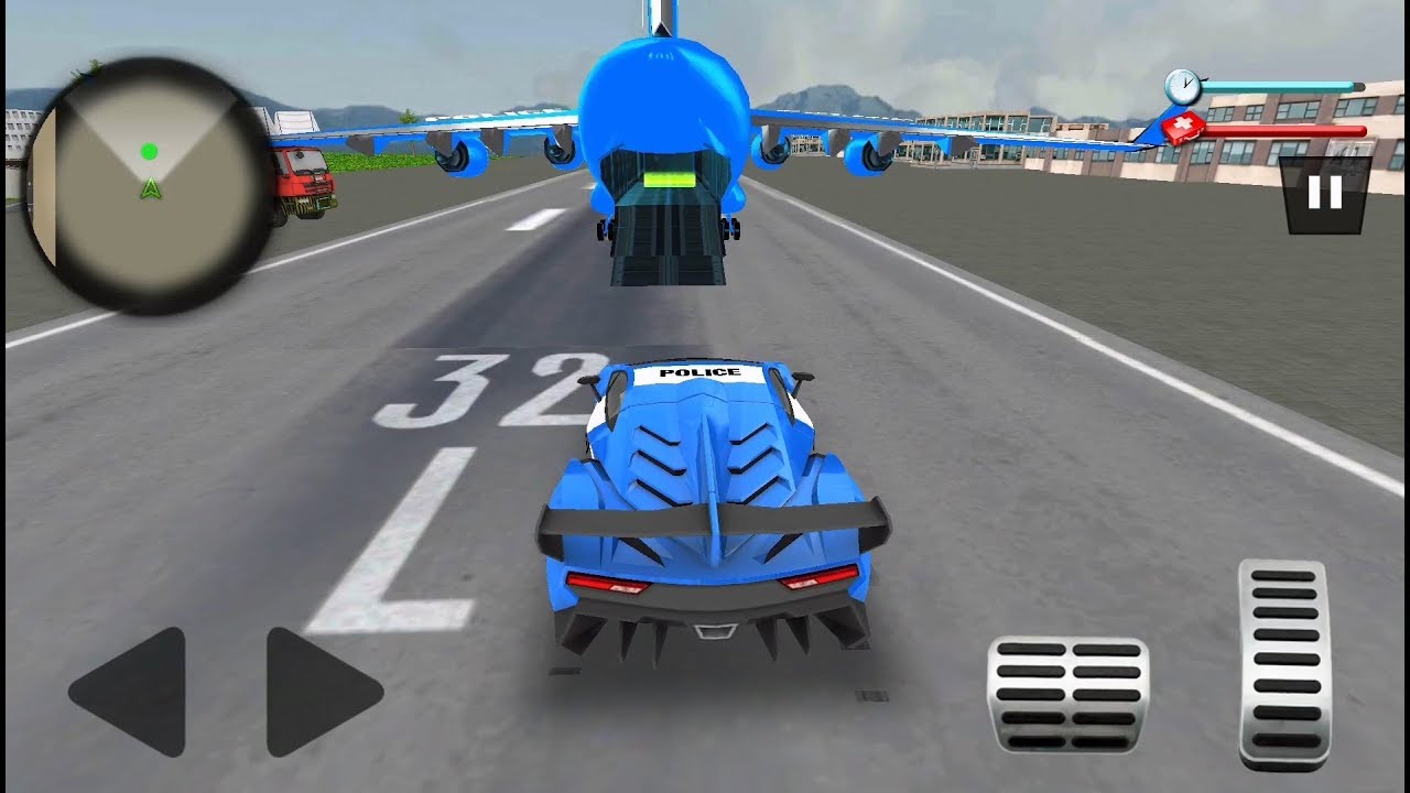 US Police Robot Car Game &ndash; Police Plane Transport - Android Gameplay