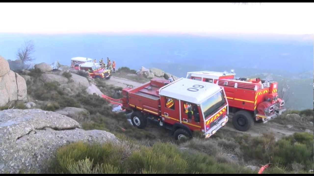 Vidéo Feu de Forêt de Génolhac 18 04 2017