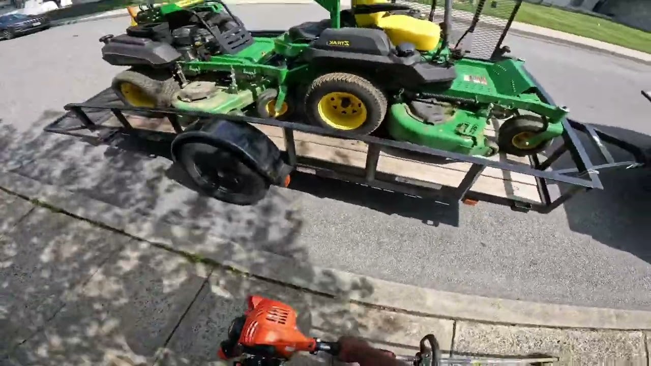 Solo day as a 16 year old landscaper