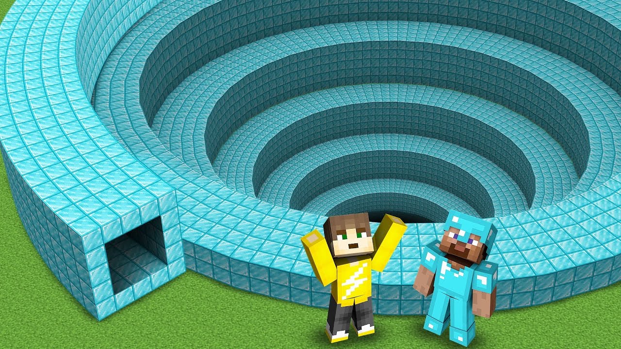 Ik Vond Een SPIRAAL TUNNEL In Minecraft!