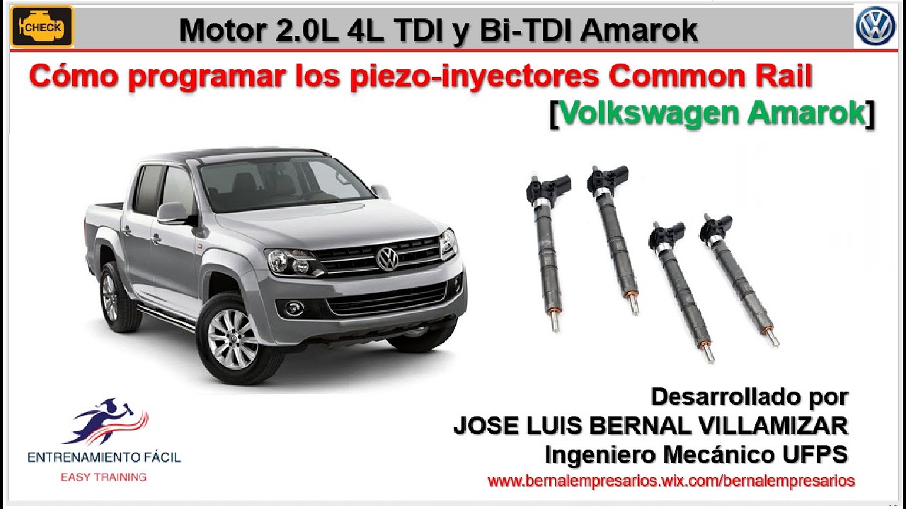 5.2-[Volkswagen Amarok] Como programar los piezo-inyectores Common Rail de motor 2.0L TDI