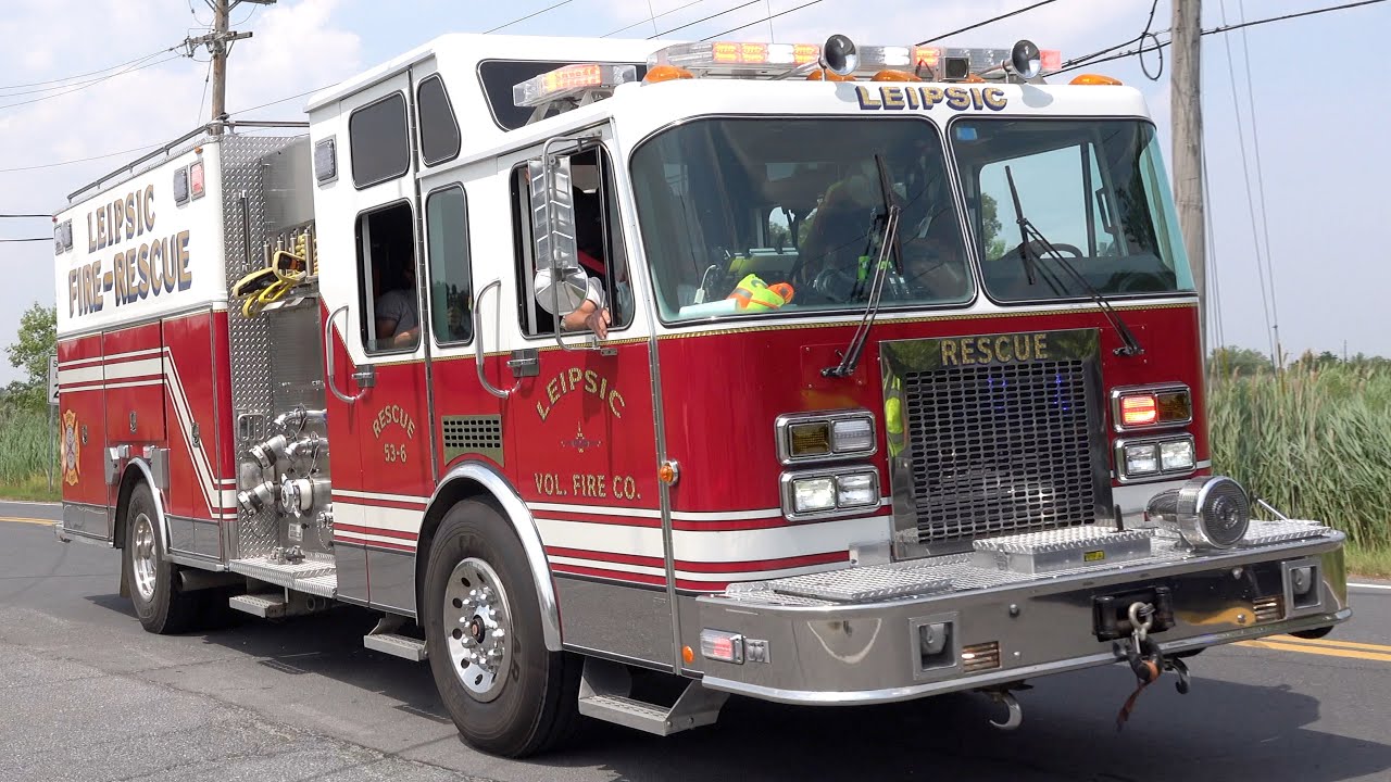 Leipsic Fire Company Rescue 53 Responding