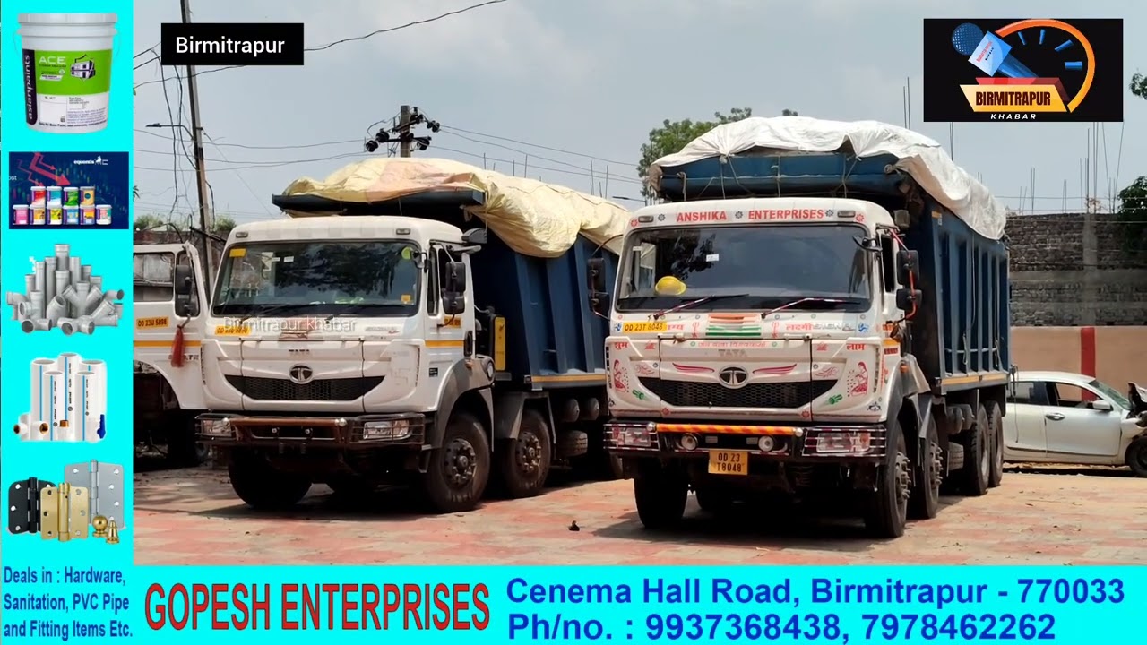 Birmitrapur Thana area Kuarmunda NH 143 road