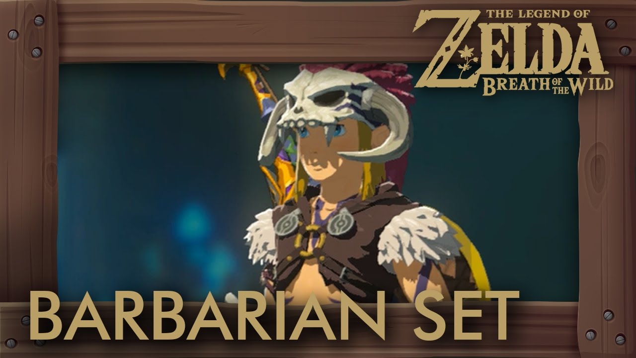 Zelda Breath of the Wild - Barbarian Set Location (Attack Bonus Armor) Labyrinth Shrines