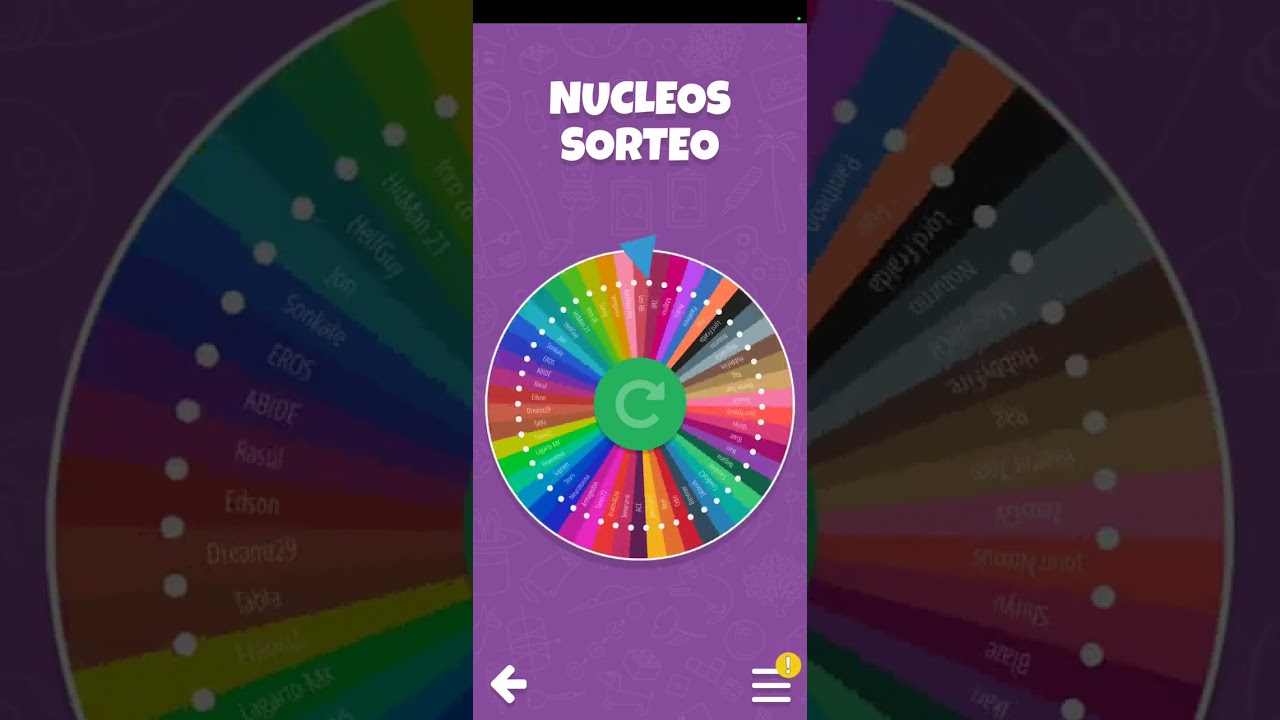 Sorteo Nucleos