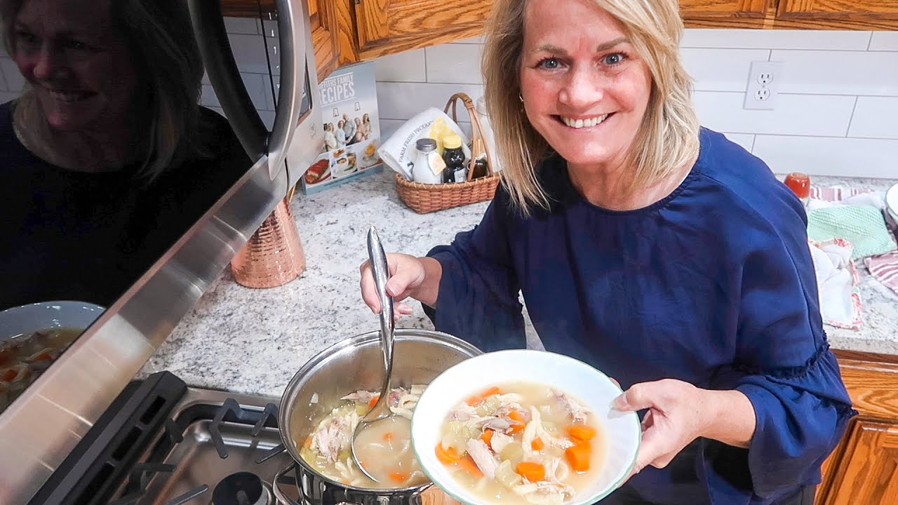 How To Make Turkey Soup and Homemade Noodles