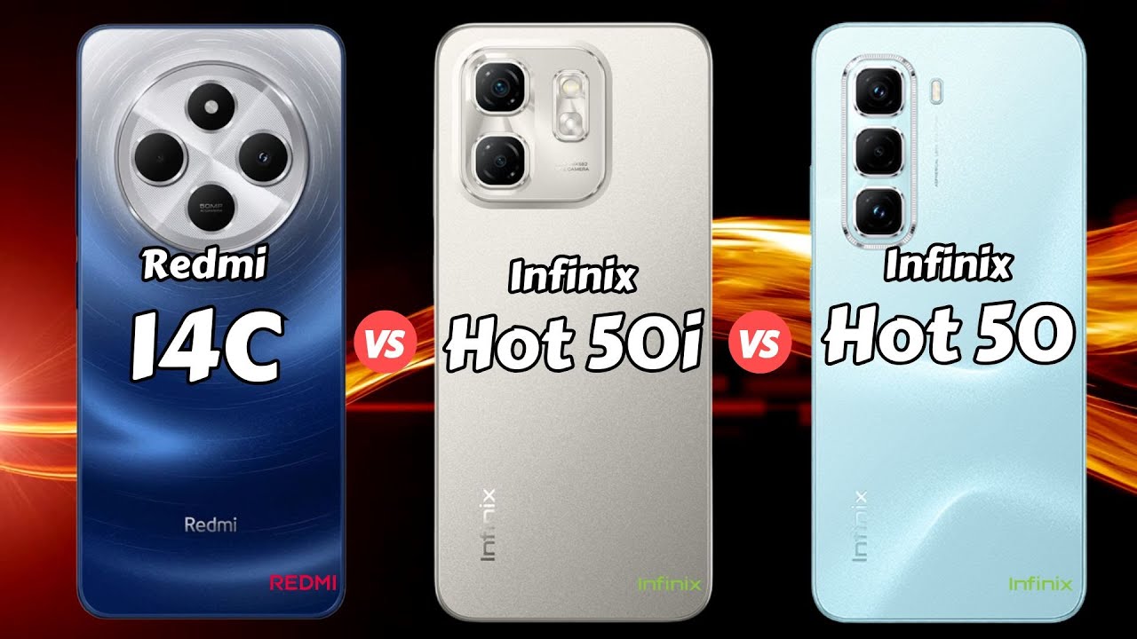 REDMI 14C vs Infinix Hot 50i vs Infinix Hot 50