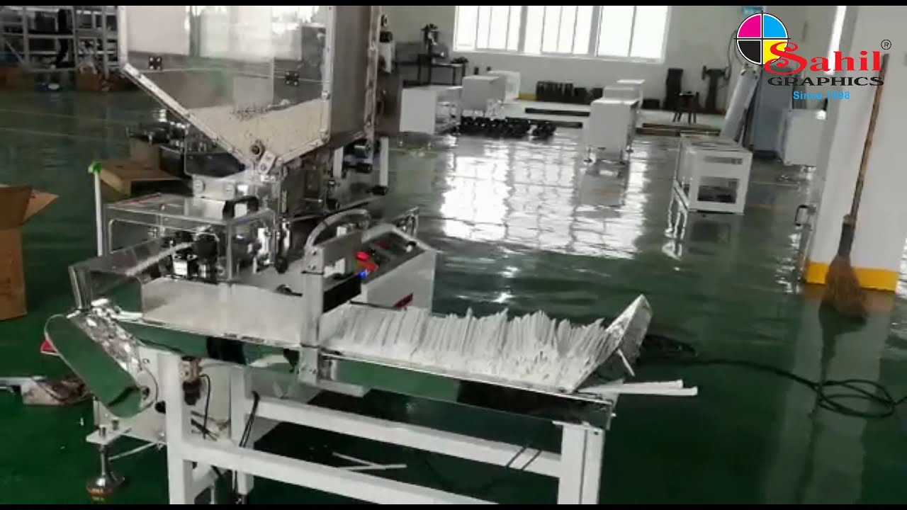 PAPER STRAW PACKING MACHINE | HIGH SPEED | SAHIL GRAPHICS | Check Description to CALL/Contact Us