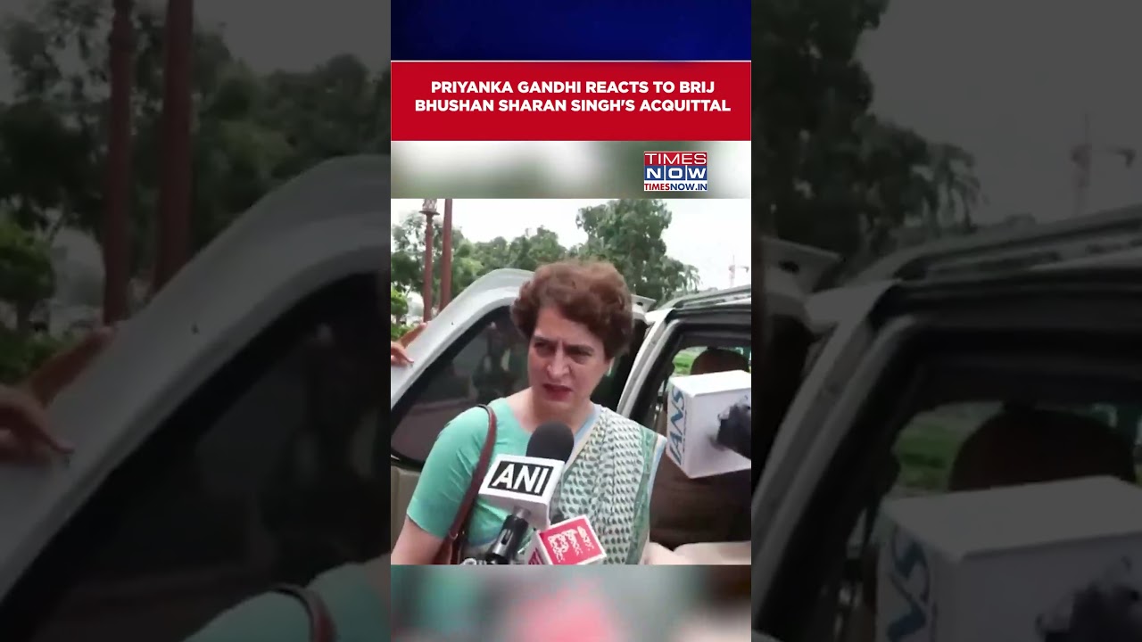 Priyanka Gandhi Reacts To Brij Bhushan Sharan Singh's Acquittal, Says This...Watch #shorts