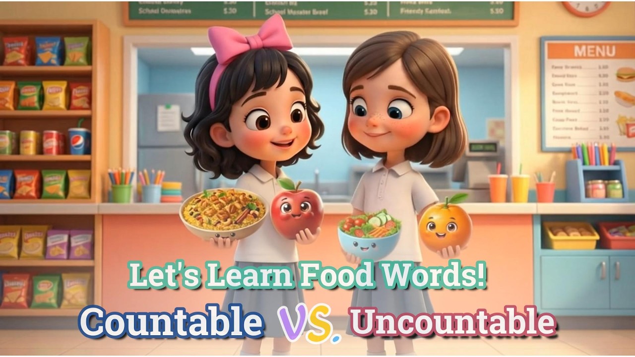 شرح درس الطعام (Countable & Uncountable) - إنجليزي أول ابتدائي الفصل الثاني 🍎🥪
